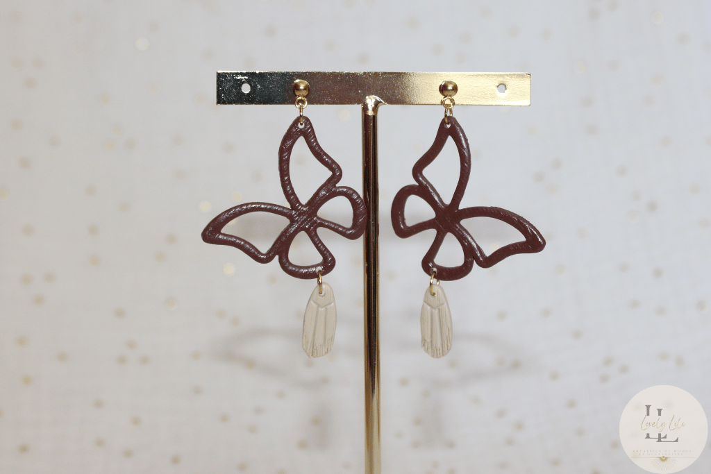Papillon bois macramé