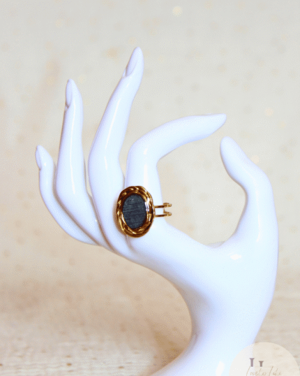 Bague Dark ovale vintage