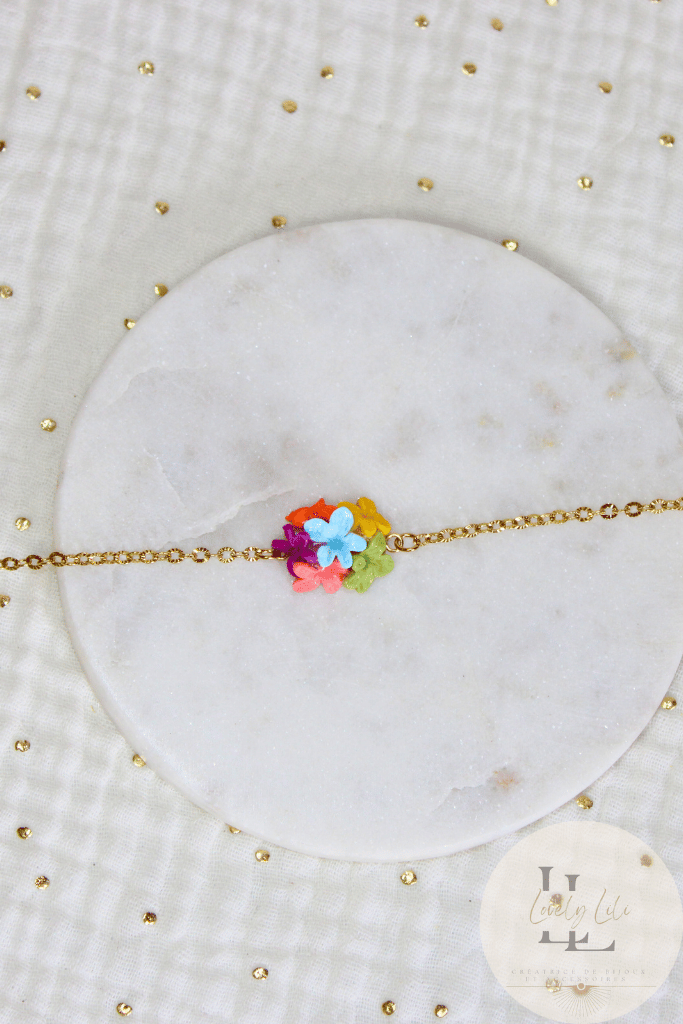 Bracelet Flower Mama Petit Ovale