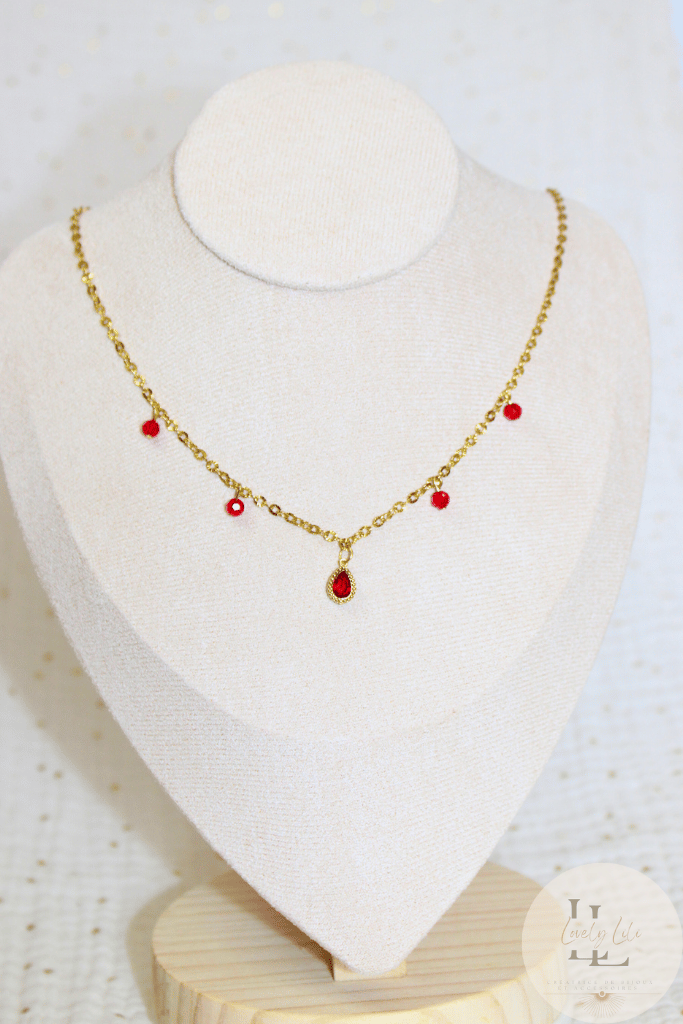 Collier Lovely Lady Red Valentine Lili 2025