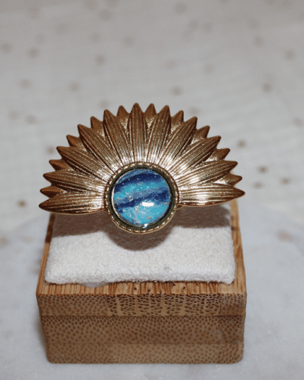 Rêves Bleus Bague Grande Fleur
