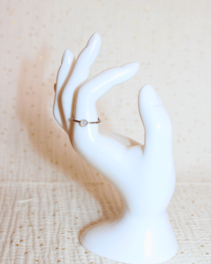 Bague Opaline Lili mini argentée