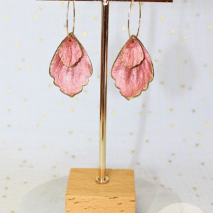 Bo Feuilles de Noel Rose gold