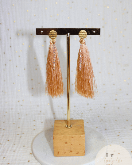 Bo pompon champagne