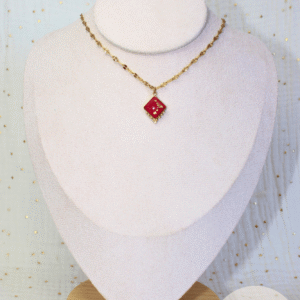 Collier Red Or de Noel