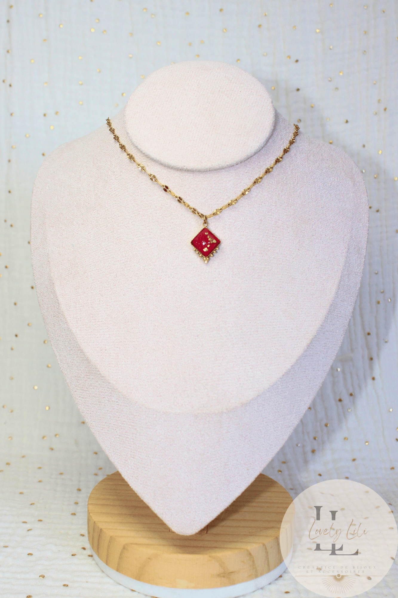 Collier Red Or de Noel