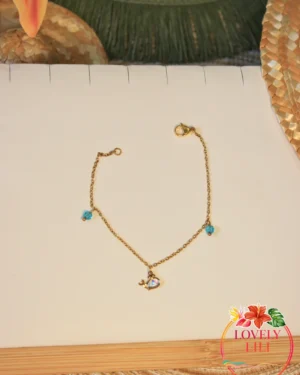 bracelet baleine dore zoom