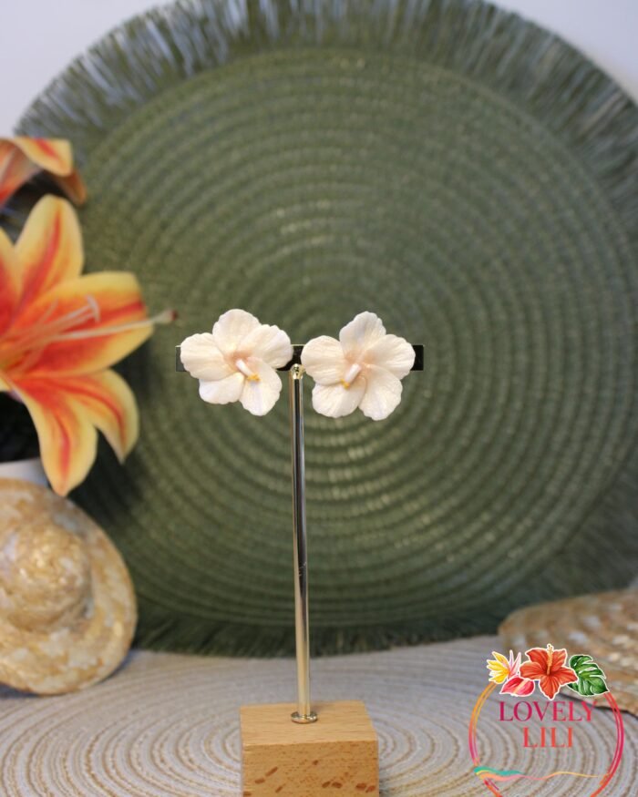 petite hibiscus centre gold rose puce