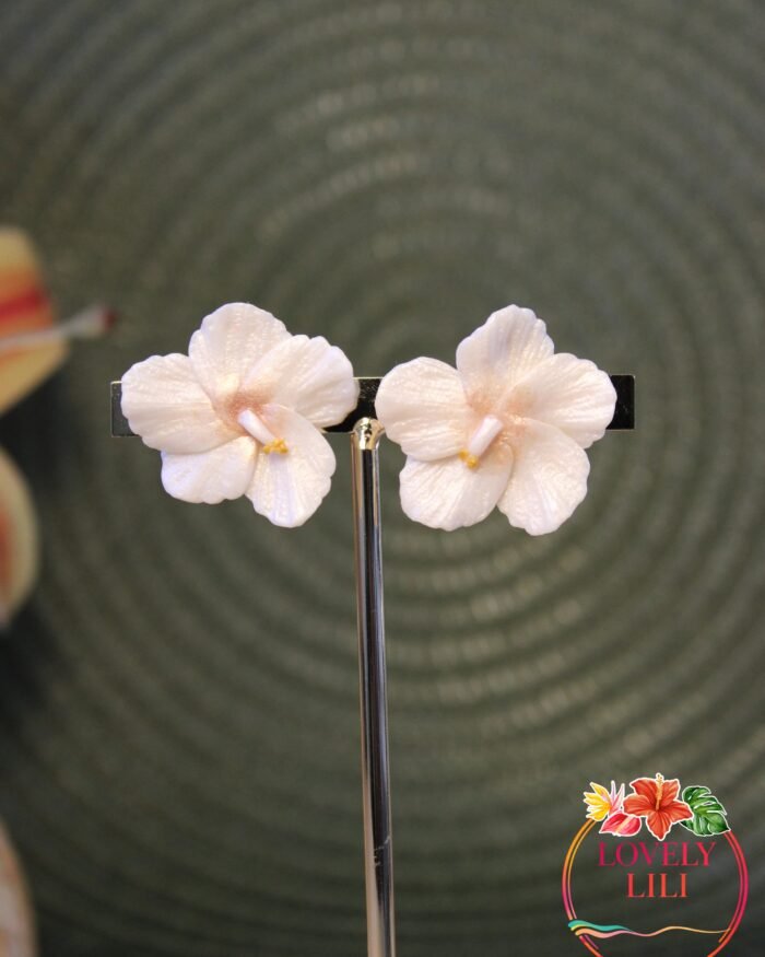 petite hibiscus centre gold rose puces zoom