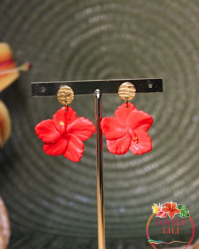 petite hibiscus rouge zoom