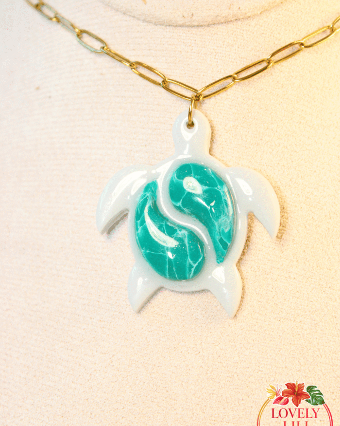 Collier Précieuse Tortue détails
