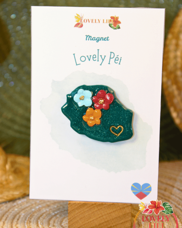 Magnet Lovely Péi Réunion détails