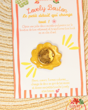 Lovely Bouton coquillage doré dos