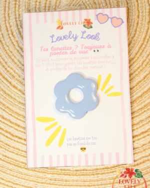 Lovely Look Fleur bleu pastel